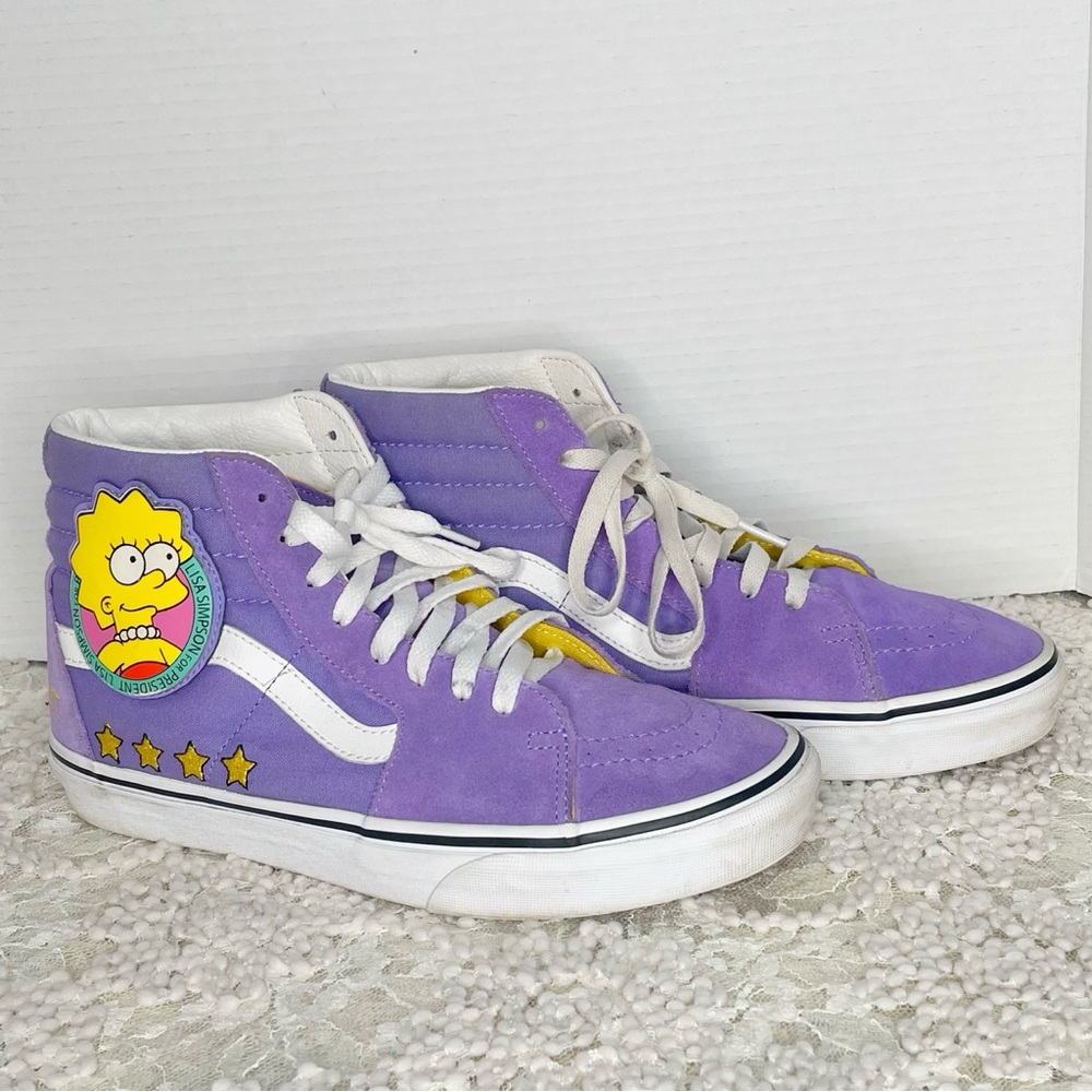 Vans x The Simpsons SK8-Hi Lisa For President Sneakers Women's 10 Mens 8.5